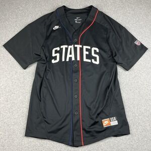 Nike Baseball Jersey Mens Large US Soccer United States National Team USMNT